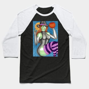 Retro Manga Witch Baseball T-Shirt